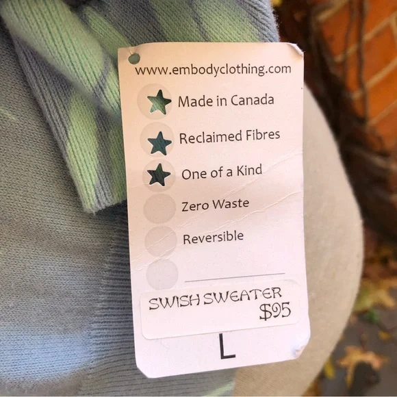 Stylish Women's Sweater in Purple and Blue - Picture 7 of 9